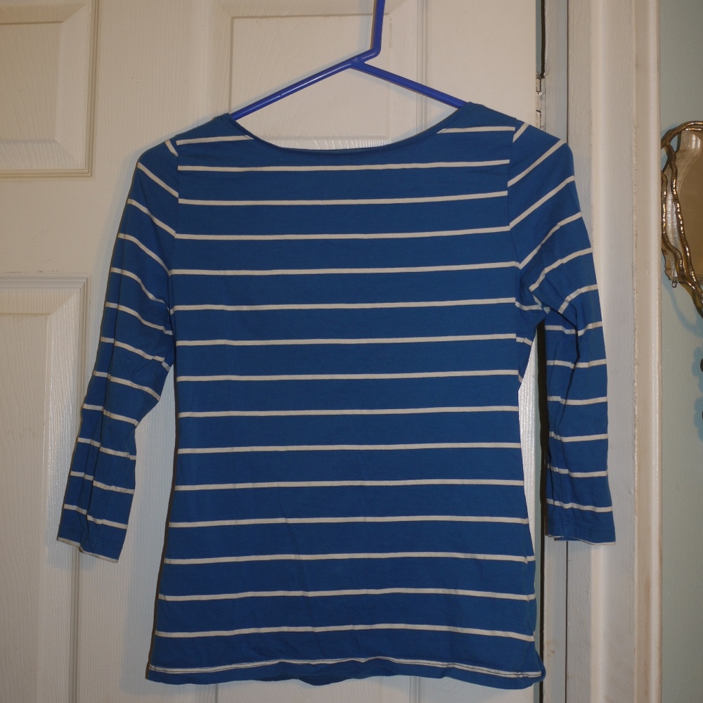 Striped Blue Quarter sleeve